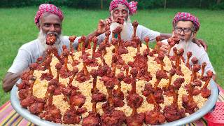 Fried Rice amp Chicken Fry  Chicken Lollipop Fry amp Rice to Feed Old Age Special People of Village [upl. by Lander166]