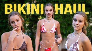 MY FIRST BIKINI HAUL TRY ON [upl. by Cutlor66]