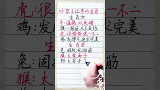 吵架从不让步的生肖！養生 老人言 書法 [upl. by Leakcim]