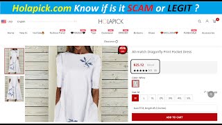 SCAM ALERT  Holapick Reviews  Holapickcom Know if is it SCAM or LEGIT  Holapick Clothing [upl. by Ydolem]