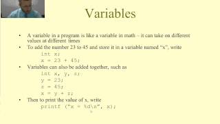 Intro to C Programming  Arithmetic and Variables [upl. by Adiarf]