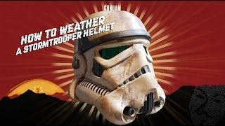 How to Weather a Stormtrooper helmet into a Sandtrooper Giveaway [upl. by Suolevram351]