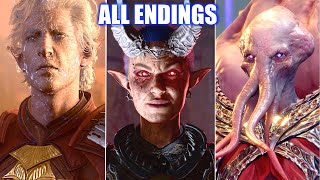 Baldurs Gate 3  All Endings Good Evil Dark Urge Mind Flayer [upl. by Indnahc397]