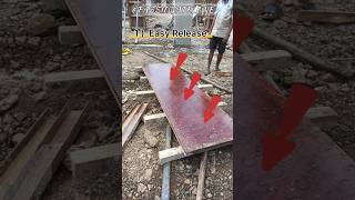 APPLICATION OF OIL ON FORMWORK BEFORE CONCRETING oil shutteringplywood shuttering shutteringoil [upl. by Saiasi]