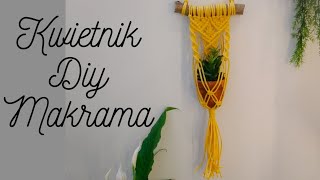 🌴MAKRAMA PROSTY KWIETNIK DIY🌴 [upl. by Eelrak]