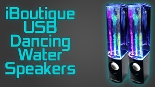 iBoutique® ColourJets USB Dancing Water Speakers Unboxing amp Review [upl. by Elyrpa]