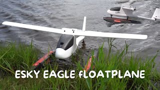 Full Review ESKY Eagle Aircraft Test Flight on Water [upl. by Ehcadroj740]