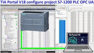 PLC S71200 OPC UA communication and simulation with UA Expert [upl. by Layor]