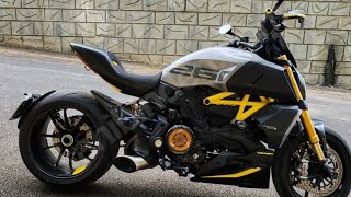 Ducati Diavel 1260s Black and Steel Termignoni Exhaust idle sound [upl. by Lednam947]