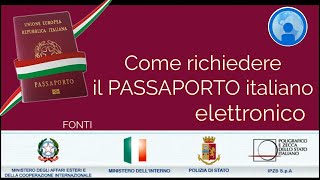 PASSAPORTO ELETTRONICO ITALIANO Come richiederlo o rinnovarlo con tutti i DOCUMENTI necessari [upl. by Eseilenna830]