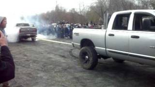 Chevy 2500 HD owned by Ram 2500 in truck pull [upl. by Yderf]