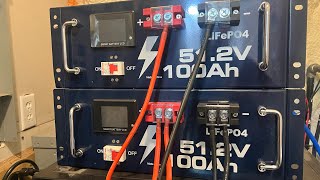 Solar power battery 48v 512v Vatrer LiFePO4 100ah 512kWh of storage Review and usage [upl. by Eelinnej710]