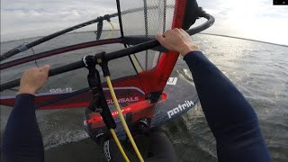 Windfoil slalom  Windsurf foiling at Brouwersdam [upl. by Avery]