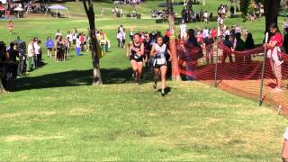 2013 XC  Top Speed Classic  Varsity Girls Finish Line [upl. by Ikcaj]