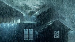 ⚡Powerful Thunderstorm Rain Sounds for Sleeping  Heavy Rainstorm amp Very Strong Thunder on Tin Roof [upl. by Lambart]