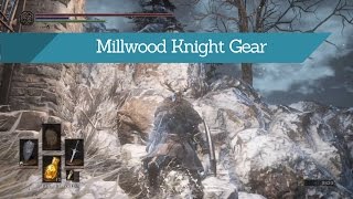 Dark Souls 3  Ashes of Ariandel  Millwood Knight Gear [upl. by Us]