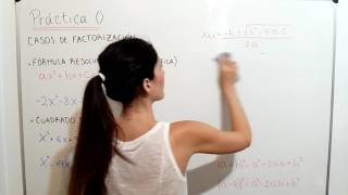 MATEMATICA CBC  Teoría Casos de factorización 22  Práctica 0 [upl. by Ardiek]