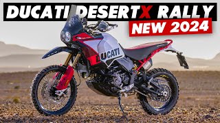 New 2024 Ducati DesertX Rally Announced Everything You Need To Know [upl. by Arukas]