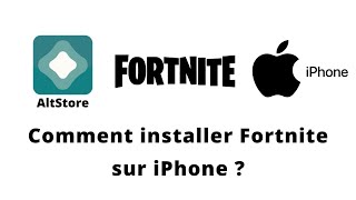 Installer Fortnite sur IPhone IOS 2024 [upl. by Nossah]