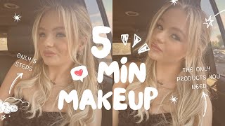 the only makeup you will ever need 5 MIN MAKEUP ROUTINE  Pressley [upl. by Odette]