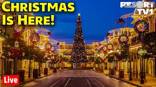 🔴Live Christmas is Here at Magic Kingdom 2023  Walt Disney World Live Stream [upl. by Pieter]