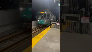 MBTA Green Line Union Square D Branch Train Arriving at Lechmere [upl. by Atnoek497]