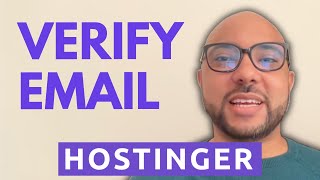 How to Verify Email on Hostinger [upl. by Lucais]