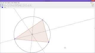 Circumcircle of a Triangle Construction [upl. by Kathie856]