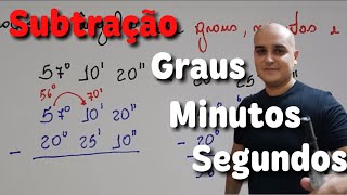 Subtração de ângulos com graus minutos e segundos [upl. by Drolyag]