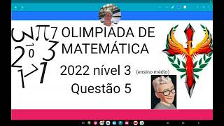 Olimpíada de matemática 2022 nivel 3 questão 5 Uma fábrica recebeu uma encomenda de 100Kg [upl. by Rehctelf]