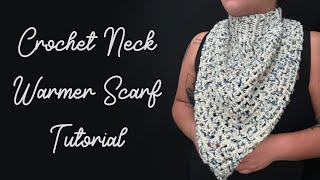 crochet neck warmer scarf tutorial crochet tutorial diy [upl. by Cara]