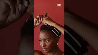 Headband styles on short natural hair hairstyle naturalhair [upl. by Aseyt]