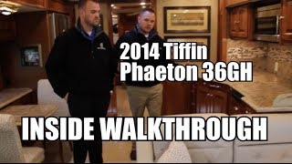 2014 Tiffin Phaeton 36GH Walkthrough  Inside [upl. by Brande728]