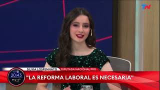 La Diputada Nacional Silvia Lospennato en TN de Noche junto a Franco Mercuriali [upl. by Anotyal]