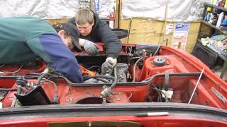 Installing engine in Porsche 944 [upl. by Ferdinand]