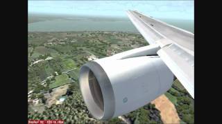 FS2004 Best FS9 Water 767 landing at Aldergrove Belfast [upl. by Lika]