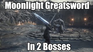 How to Get the Moonlight Greatsword in 2 Bosses Dark Souls 3 Edition [upl. by Tarrance406]