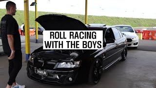 My FIRST time roll racing in my 900WHP Turbo LS VZ R8 at Calder Park [upl. by Garcia]