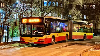 MAN NG363 Lion’s City G 3424 MZA Warszawa 🚍127 [upl. by Grethel]