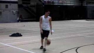 59quot White Guy over 67quot Black Guy Game Point Crossover Dunk [upl. by Ecinreb]