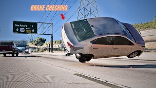 BeamNG Drive  Reckless Driving and Traffic Crashes 14 [upl. by Adnac296]