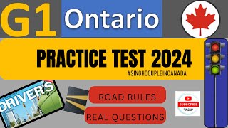 G1 Driving Test  All 2024 Exam Questions  Ontario G1 Practice Test 2024  G1 test Ontario 2024 [upl. by Waylen]