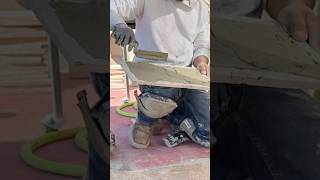 Tile Installation in Action tileinstallation constructionworker satisfyingvideo [upl. by Aymik]