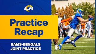 New Schemes To Learn From amp Staying Locked In Against Opponents  RamsBengals Joint Practice Recap [upl. by Oniotna]