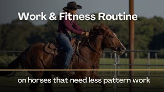 Work and Fitness Routine on horses that need less pattern work with Ashley Schafer [upl. by Matta]