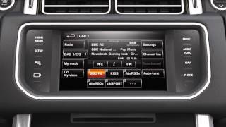 How to use the DAB radio system  Range Rover Sport 2013 [upl. by Shem]