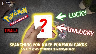 Searching for RARE POKEMON CARDS SCARLET amp VIOLET SERIES BIMBINGAN RASI TRIAL1 [upl. by Bekha]