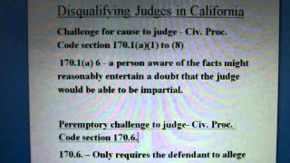 How to disqualify a Judge [upl. by Orenid]