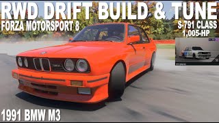 FM RWD DRIFT BUILD amp TUNE 1991 BMW M3 [upl. by Corron465]