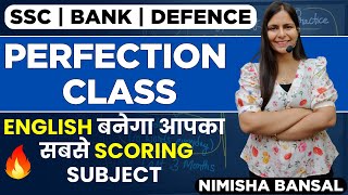 Perfection Class  ENGLISH बनेगा आपका सबसे Scoring Subject  20TH SEPT  Nimisha Bansal sbi [upl. by Etirugram]